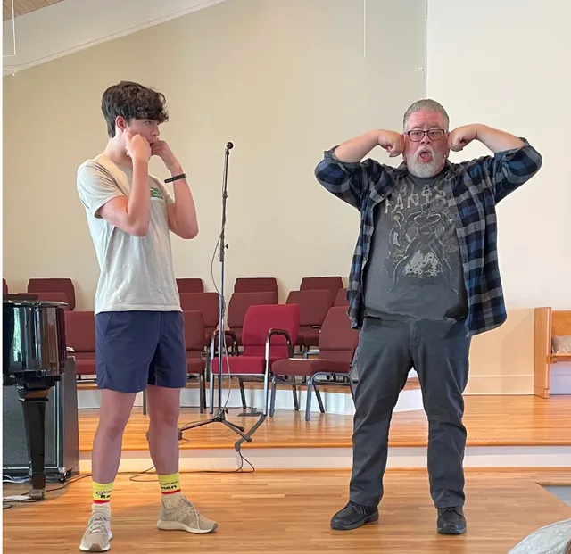 Vocal coaching session at Collective Artists Workshop